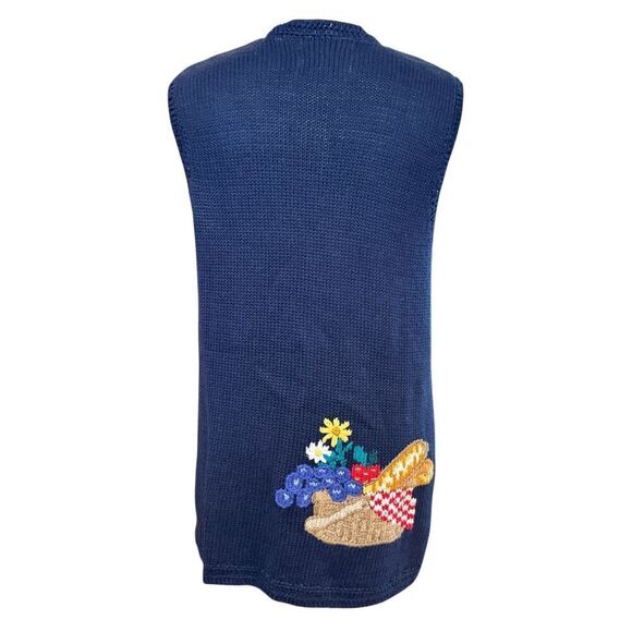 Portraits by Northern Isles Sweater Vest Sz. M Vintage Hand Knit Chunky - Picture 6 of 10